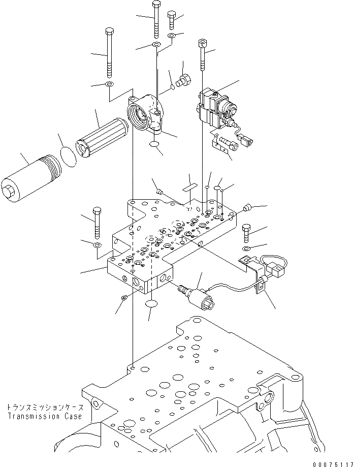 Схема запчастей Komatsu WA500-3LK - ТРАНСМИССИЯ ASSEMBLY (УПРАВЛЯЮЩ. КЛАПАН ASSEMBLY) СИЛОВАЯ ПЕРЕДАЧА И КОНЕЧНАЯ ПЕРЕДАЧА