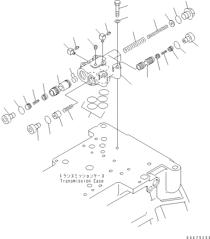 Схема запчастей Komatsu WA500-3LK - ТРАНСМИССИЯ ASSEMBLY (ОСНОВН. РАЗГРУЗ. КЛАПАН ASSEMBLY) СИЛОВАЯ ПЕРЕДАЧА И КОНЕЧНАЯ ПЕРЕДАЧА