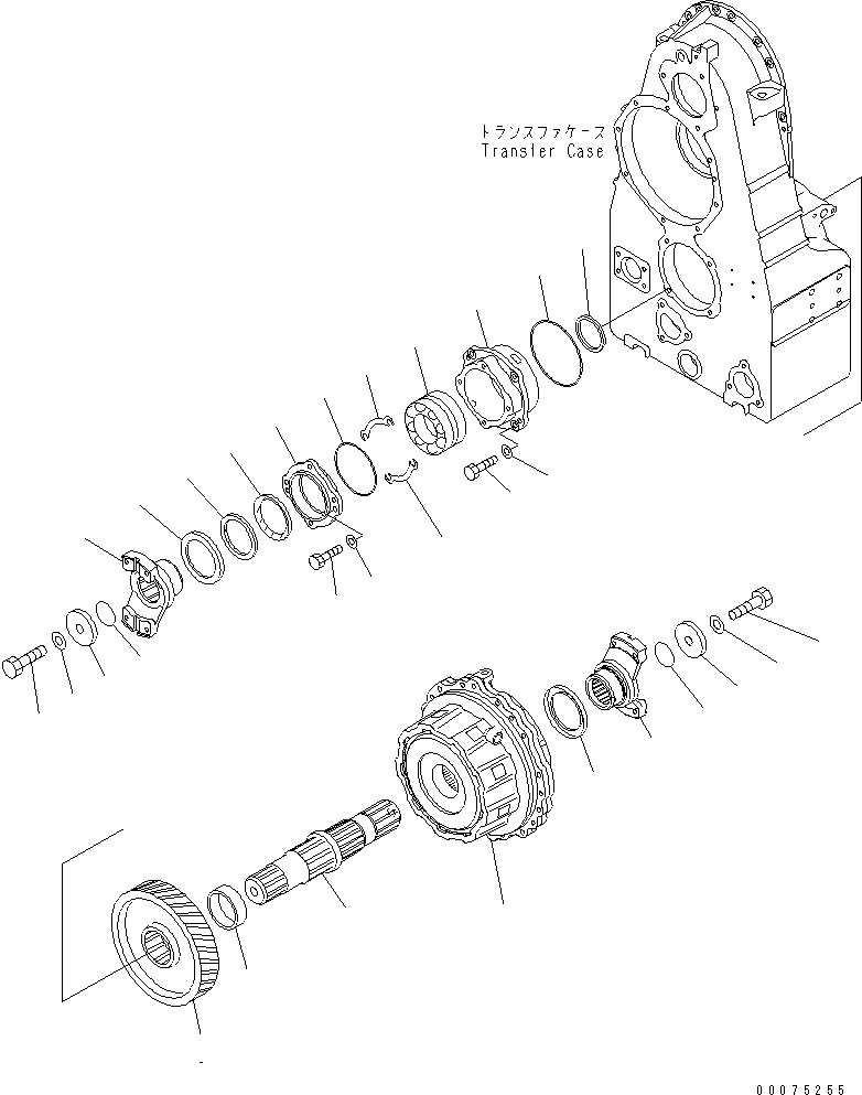 Схема запчастей Komatsu WA500-3LK - ТРАНСМИССИЯ ASSEMBLY (ПЕРЕДАЧА ВЫХОДНОЙ ВАЛ) СИЛОВАЯ ПЕРЕДАЧА И КОНЕЧНАЯ ПЕРЕДАЧА