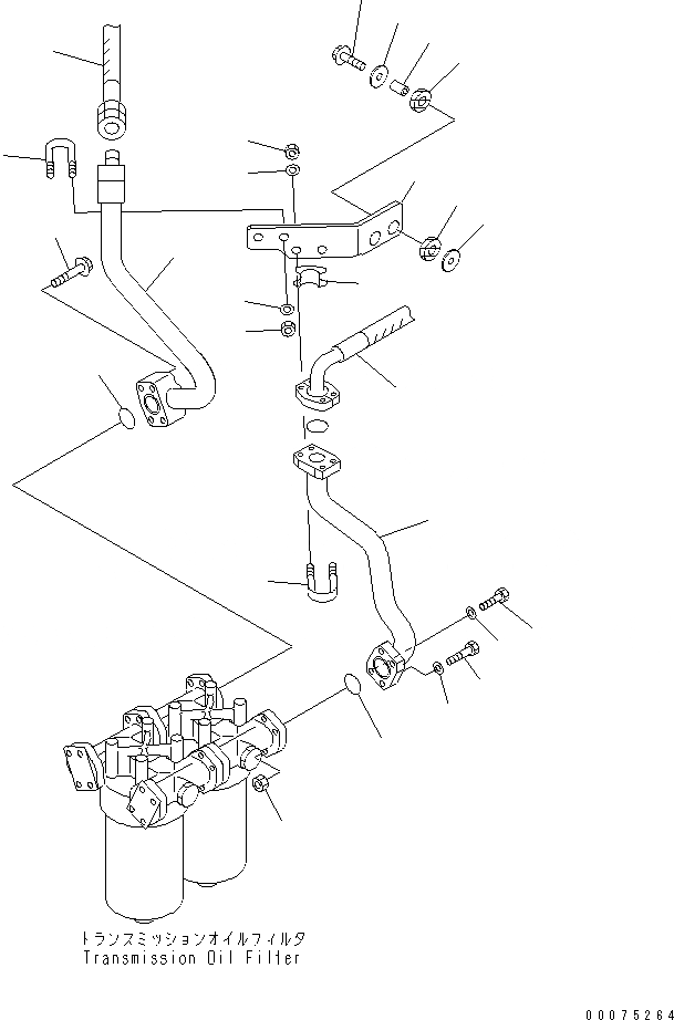 Схема запчастей Komatsu WA500-3LK - ГИДРОТРАНСФОРМАТОР И ТРАНСМИССИЯ ТРУБЫ (МАСЛ. ФИЛЬТР ЛИНИЯ¤ МАСЛ. ФИЛЬТР ) СИЛОВАЯ ПЕРЕДАЧА И КОНЕЧНАЯ ПЕРЕДАЧА