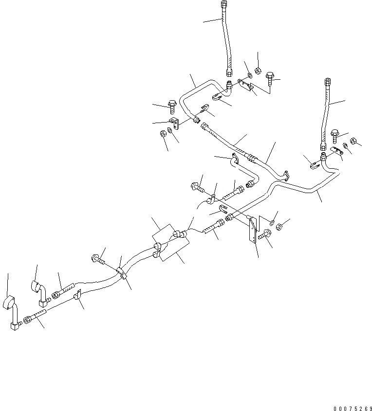 Схема запчастей Komatsu WA500-3LK - ГИДРОТРАНСФОРМАТОР И ТРАНСМИССИЯ ТРУБЫ (МАСЛ. ЛИНИЯ ОХЛАЖДЕНИЯ¤ СОЕДИНЕНИЕ ШЛАНГИ) СИЛОВАЯ ПЕРЕДАЧА И КОНЕЧНАЯ ПЕРЕДАЧА