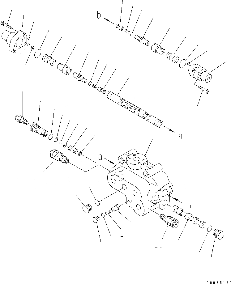Схема запчастей Komatsu WA500-3LK - РУЛЕВ. УПРАВЛЕНИЕ ЗАПРАШИВАЮЩ. КЛАПАН ГИДРАВЛИКА
