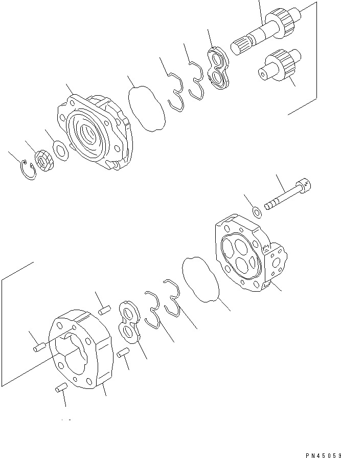Схема запчастей Komatsu WA500-3LK - ГИДР. НАСОС. (РУЛЕВ. УПРАВЛЕНИЕ) (SAR-8) ГИДРАВЛИКА