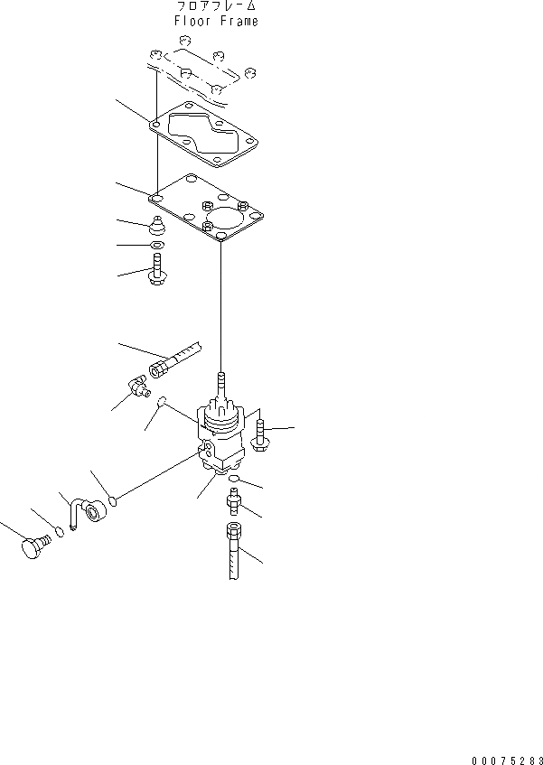 Схема запчастей Komatsu WA500-3LK - ЛИНИЯ КЛАПАНА PPC (КРЕПЛЕНИЕ ПОЛАING) ГИДРАВЛИКА
