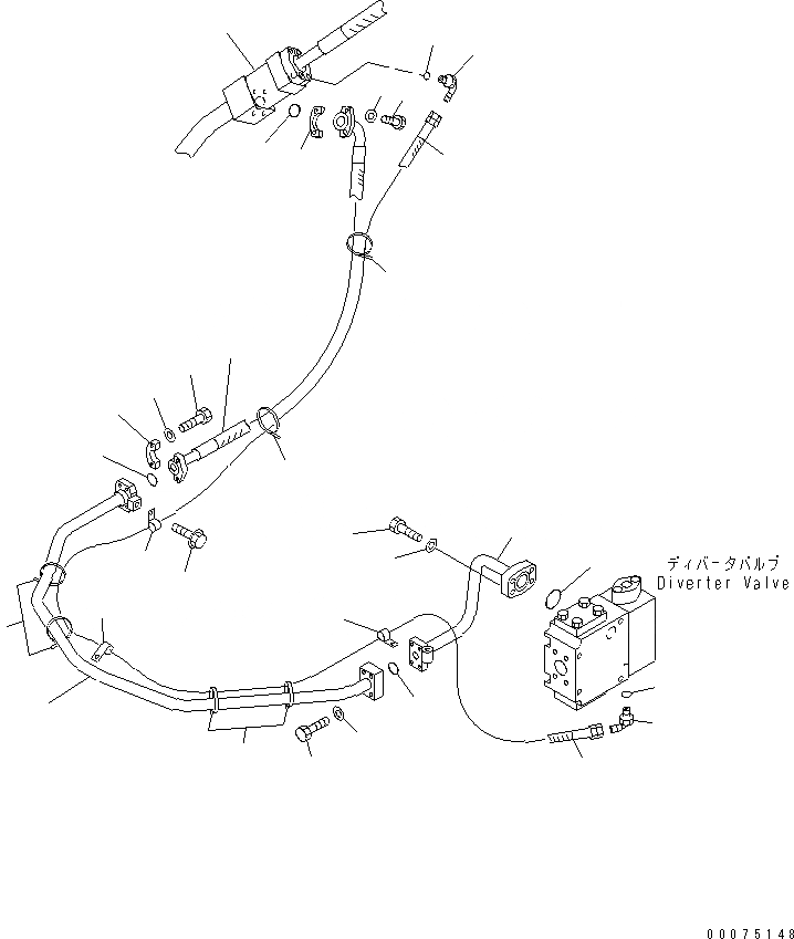 Схема запчастей Komatsu WA500-3LK - ГИДРАВЛИКА РУЛ. УПРАВЛЕНИЯ (ГЛАВН. ЛИНИЯ) (GROUND ПРИВОДN РУЛЕВ. УПРАВЛЕНИЕ) ГИДРАВЛИКА