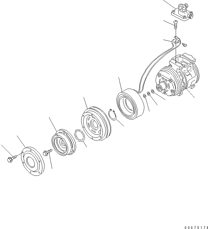 Схема запчастей Komatsu WA500-3LK - КОНДИЦ. ВОЗДУХА (REFRIGERANT КОМПРЕССОР) КАБИНА ОПЕРАТОРА И СИСТЕМА УПРАВЛЕНИЯ