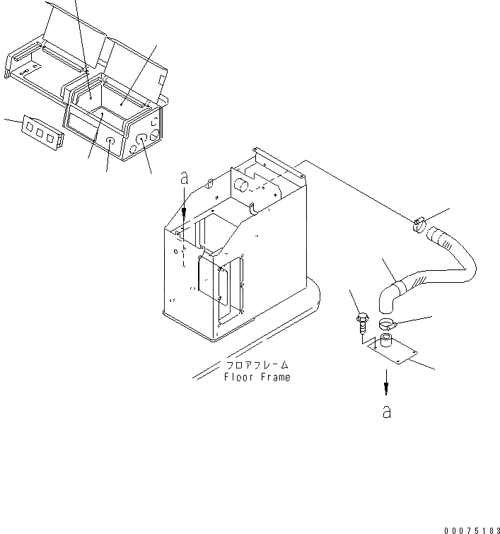 Схема запчастей Komatsu WA500-3LK - ОХЛАДИТЕЛЬ И ОБОГРЕВАТЕЛЬ. КОРПУС КАБИНА ОПЕРАТОРА И СИСТЕМА УПРАВЛЕНИЯ