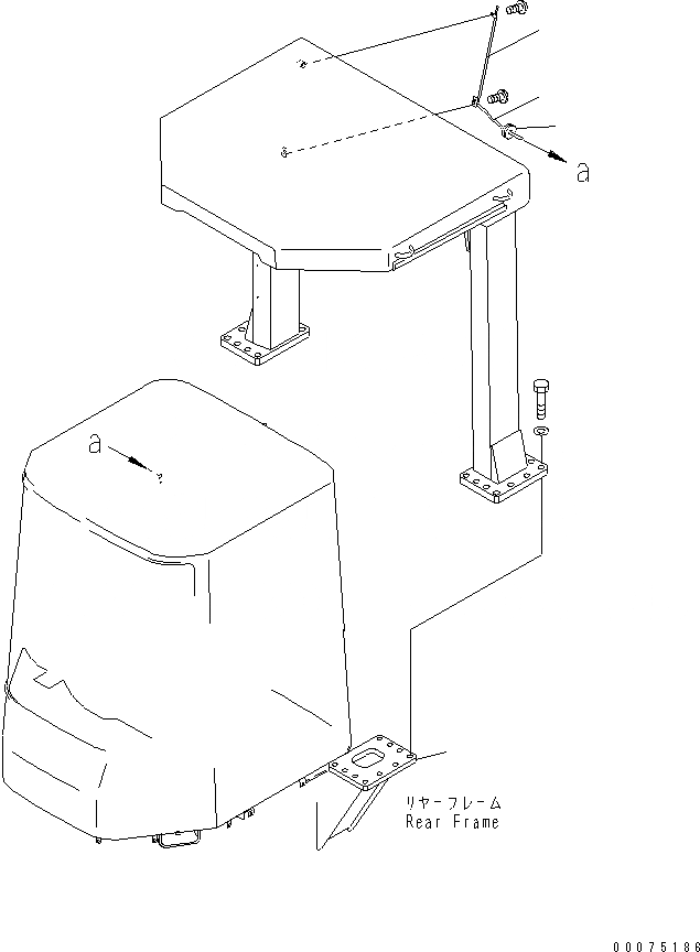 Схема запчастей Komatsu WA500-3LK - РАДИО (АНТЕННА) КАБИНА ОПЕРАТОРА И СИСТЕМА УПРАВЛЕНИЯ