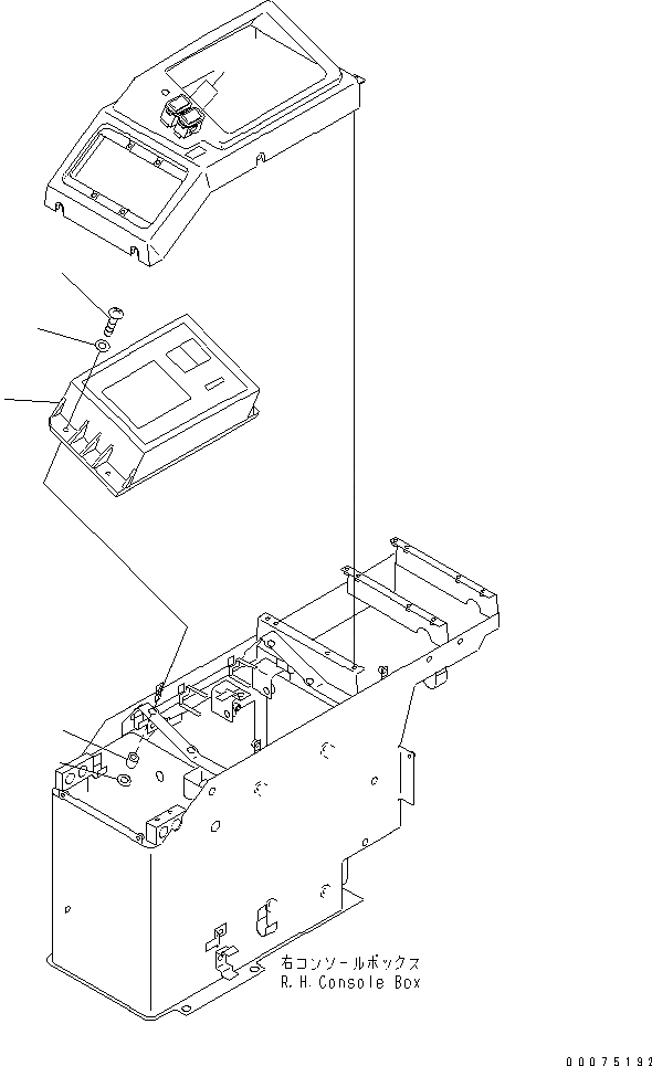 Схема запчастей Komatsu WA500-3LK - ПОЛ (ОКНА ПЕРЕКЛЮЧАТЕЛЬ¤ СЛУЖЕБН. МОНИТОР ЭЛЕМЕНТЫ КРЕПЛЕНИЯ) КАБИНА ОПЕРАТОРА И СИСТЕМА УПРАВЛЕНИЯ