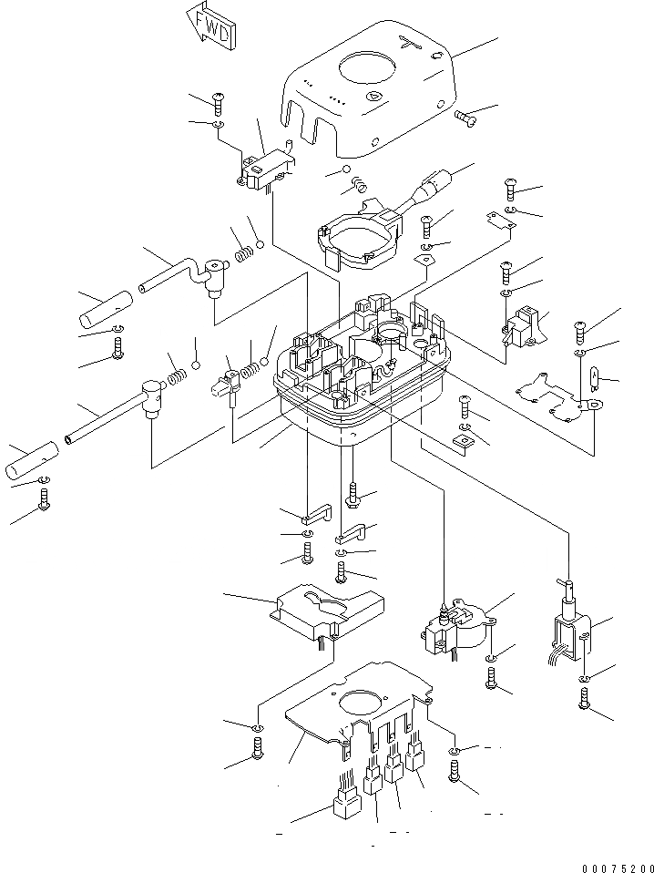 Схема запчастей Komatsu WA500-3LK - УПРАВЛ-Е ТРАНСМИССИЕЙ ПЕРЕКЛЮЧАТЕЛЬ КАБИНА ОПЕРАТОРА И СИСТЕМА УПРАВЛЕНИЯ