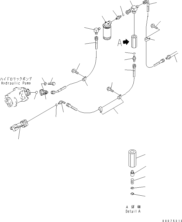 Схема запчастей Komatsu WA500-3LK - УПРАВЛ-Е ТОРМОЗОМ (НАСОС - ЛЕВ. МАСЛООХЛАДИТЕЛЬ¤ /) (С ВСАСЫВ. ВЕНТИЛЯТОРОМ) КАБИНА ОПЕРАТОРА И СИСТЕМА УПРАВЛЕНИЯ