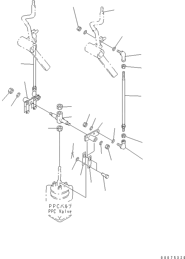 Схема запчастей Komatsu WA500-3LK - УПРАВЛЕНИЕ ПОГРУЗКОЙ (МЕХ-М УПРАВЛ-Я РАБОЧ. ОБОРУД-EM) КАБИНА ОПЕРАТОРА И СИСТЕМА УПРАВЛЕНИЯ