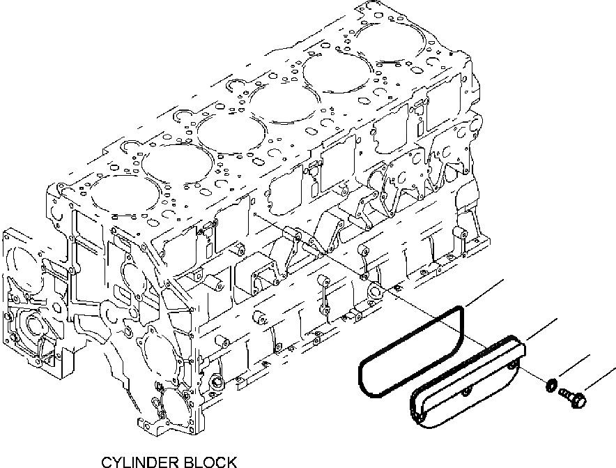 Схема запчастей Komatsu WA500-6 - A-AC КРЫШКА ТОЛКАТЕЛЕЙ КЛАПАНА ДВИГАТЕЛЬ