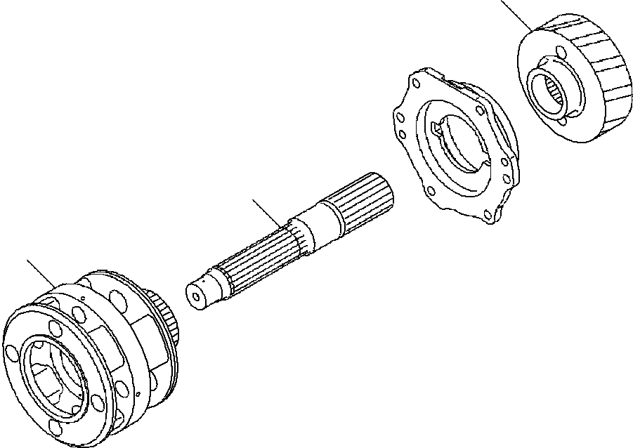 Схема запчастей Komatsu WA500-6 - F-9A ТРАНСМИССИЯ ВХОДН. ВАЛ СИЛОВАЯ ПЕРЕДАЧА И КОНЕЧНАЯ ПЕРЕДАЧА