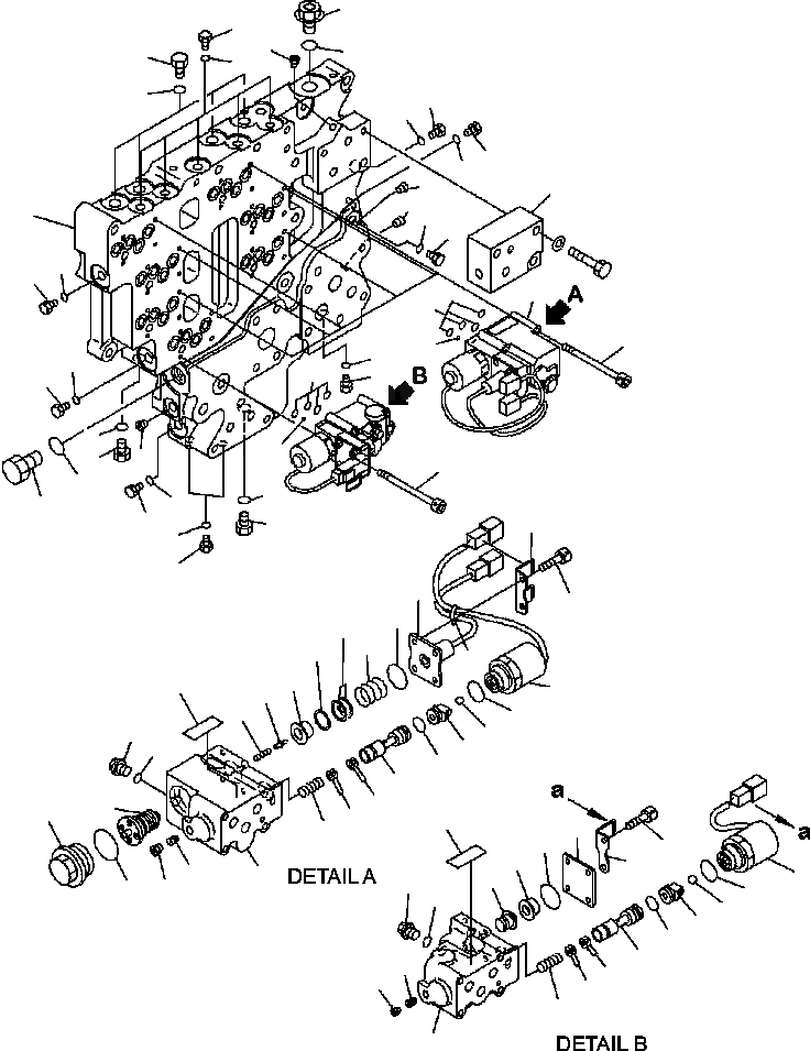 Схема запчастей Komatsu WA500-6 - F-A КЛАПАН УПРАВЛЕНИЯ ТРАНСМИССИЕЙ УПРАВЛЯЮЩ. КЛАПАН И ECMV (С БЛОКИР.-UP) СИЛОВАЯ ПЕРЕДАЧА И КОНЕЧНАЯ ПЕРЕДАЧА