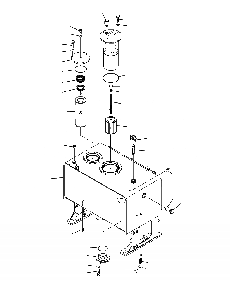 Схема запчастей Komatsu WA500-6 - H-A ГИДР. БАК. ГИДРАВЛИКА
