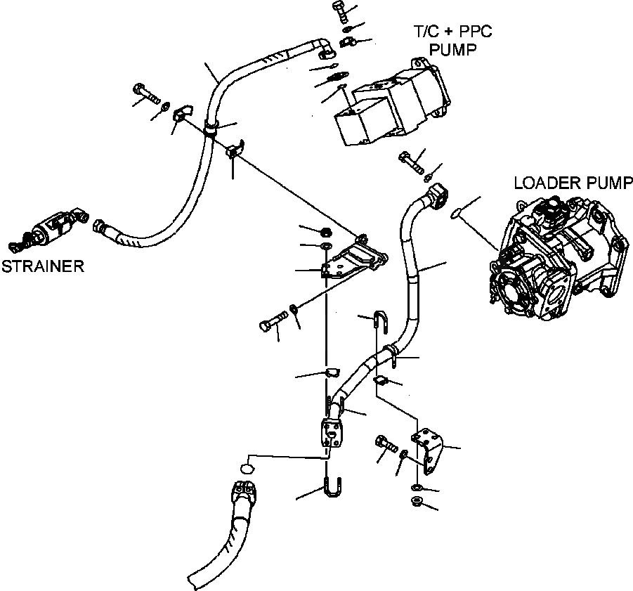 Схема запчастей Komatsu WA500-6 - H-A ГИДРОЛИНИЯ ПОГРУЗ. НАСОС ЛИНИЯ ПОДАЧИ ГИДРАВЛИКА