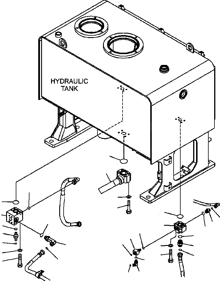 Схема запчастей Komatsu WA500-6 - H-B ГИДРОЛИНИЯ ГИДР. БАК. ТРУБЫ (С ЭКСТРЕНН. УПРАВЛ.) (/) ГИДРАВЛИКА