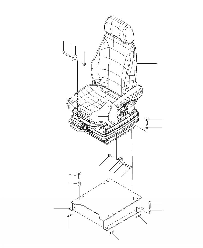 Схема запчастей Komatsu WA500-6 - K-A OPERATOR СИДЕНЬЕ ДЛЯ ДЖОЙСТИК РУЛЕВ. УПРАВЛЕНИЕ - КРЕПЛЕНИЕ OPERATORXD S ОБСТАНОВКА И СИСТЕМА УПРАВЛЕНИЯ