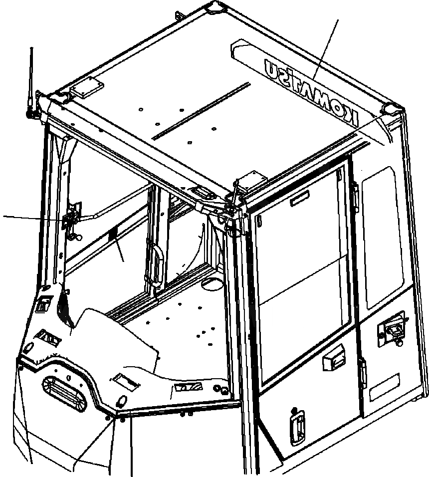 Схема запчастей Komatsu WA500-6 - K-A КАБИНА ROPS ТАБЛИЧКИS - ЛОГОТИП И ЭКСТРЕНН. OPERATORXD S ОБСТАНОВКА И СИСТЕМА УПРАВЛЕНИЯ
