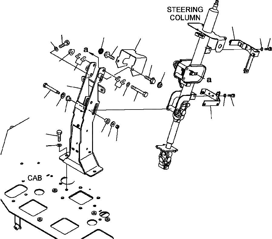 Схема запчастей Komatsu WA500-6 - K-9A КАБИНА ROPS РУЛЕВ. КОЛОН. КРЕПЛЕНИЕ OPERATORXD S ОБСТАНОВКА И СИСТЕМА УПРАВЛЕНИЯ