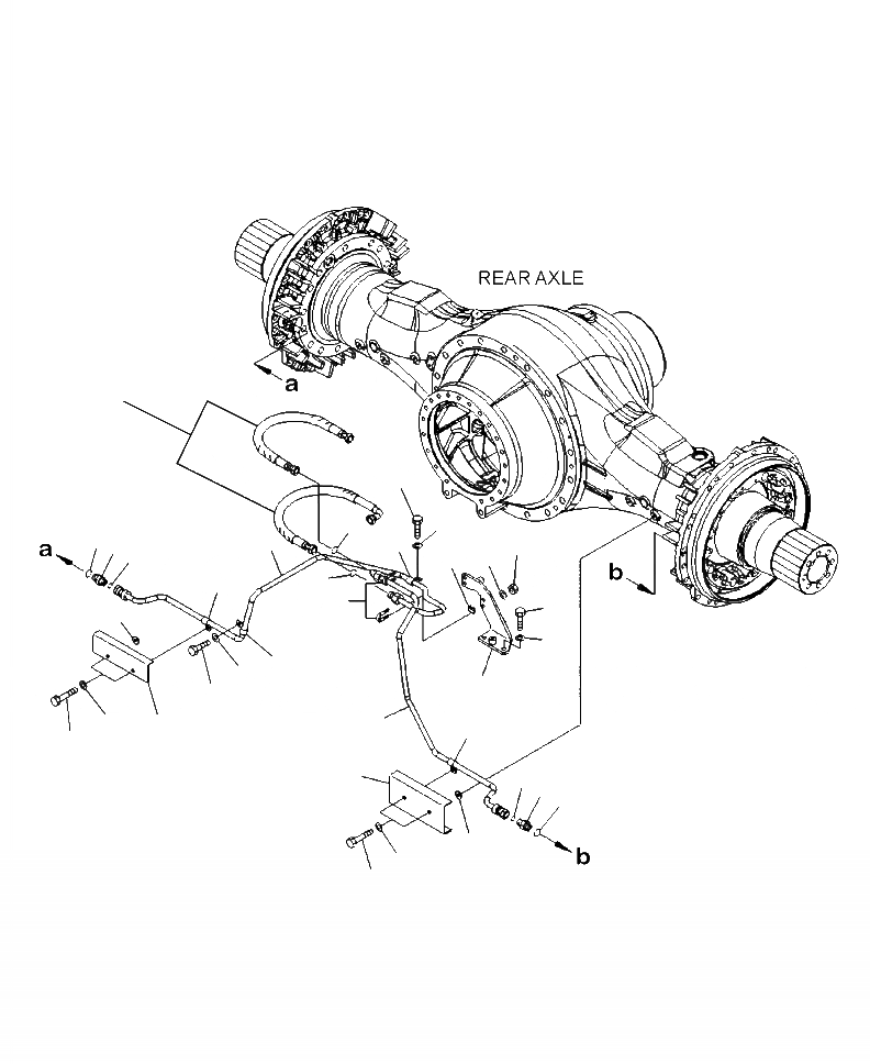 Схема запчастей Komatsu WA500-6 - K-A ЗАДН. ТОРМОЗНАЯ ГИДРОЛИНИЯ ЗАДН. МОСТ ЛИНИИ OPERATORXD S ОБСТАНОВКА И СИСТЕМА УПРАВЛЕНИЯ