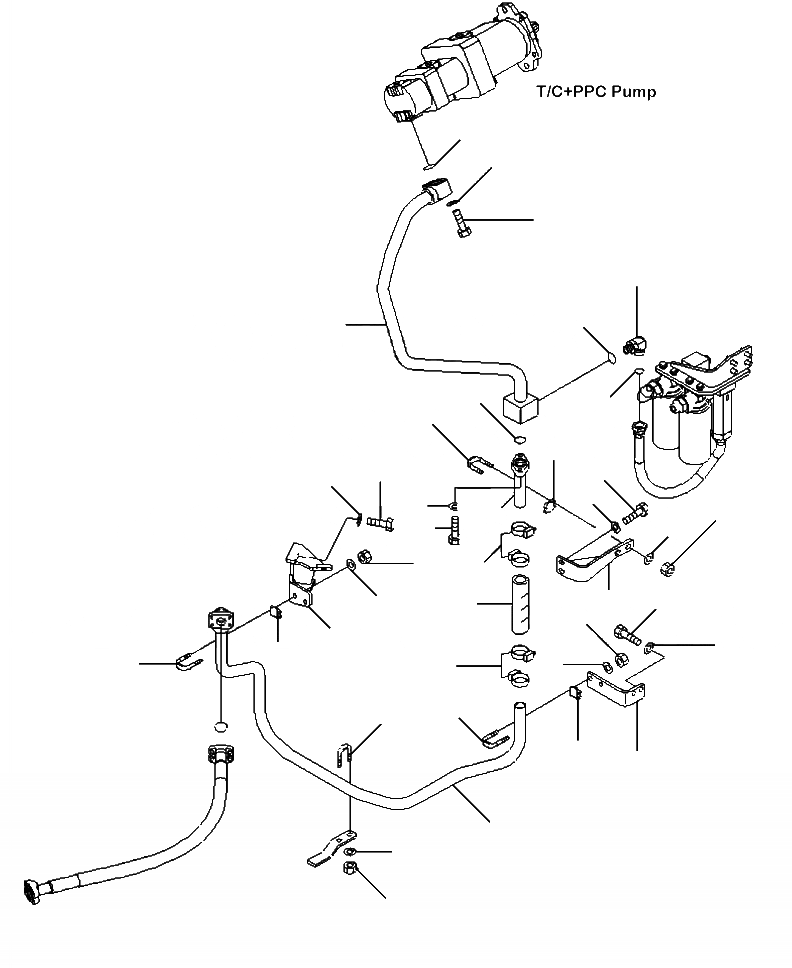 Схема запчастей Komatsu WA500-6 - K-8A ТОРМОЗ. СИСТЕМА ОХЛАЖДЕНИЯ ПЕРЕДНИЙ МОСТ ЛИНИЯ (/) OPERATORXD S ОБСТАНОВКА И СИСТЕМА УПРАВЛЕНИЯ