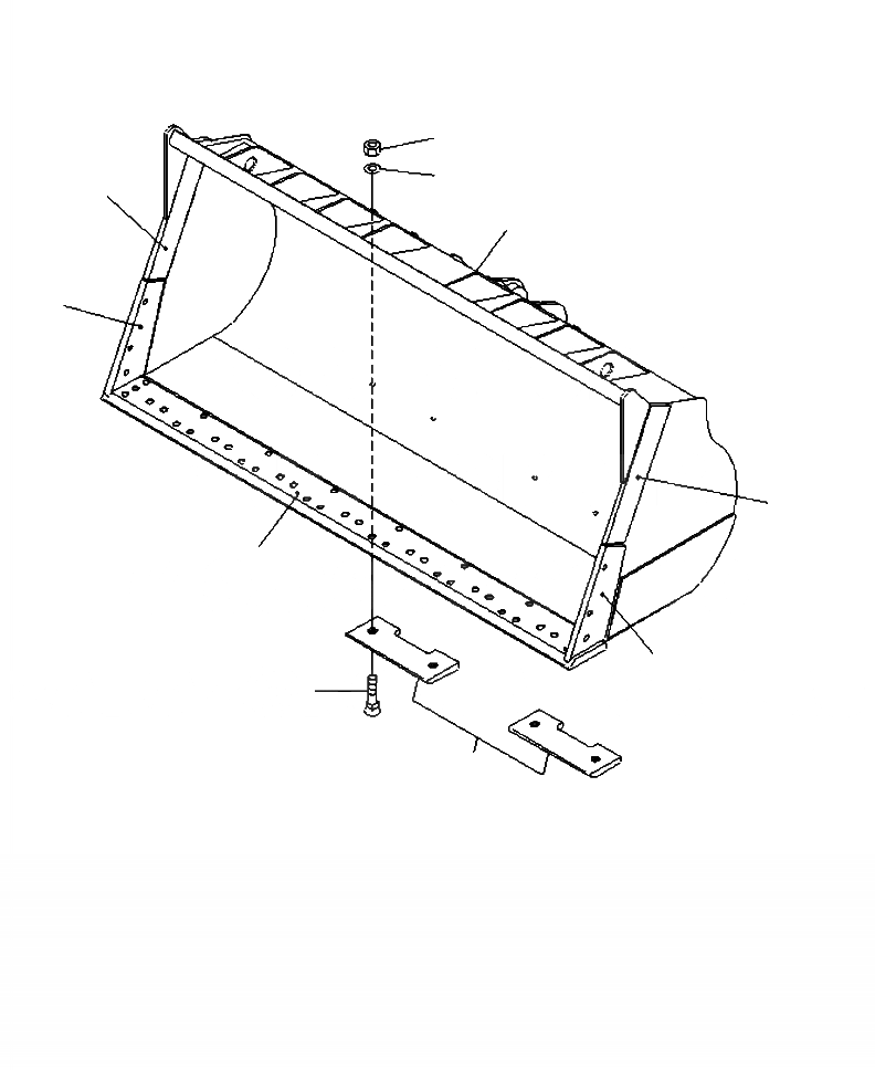 Схема запчастей Komatsu WA500-6 - T-A КОВШ - ВЫС.LIFT . CU. M. (. CU. M. С БОЛТ-ON РЕЖУЩ. КРОМКА) РАБОЧЕЕ ОБОРУДОВАНИЕ