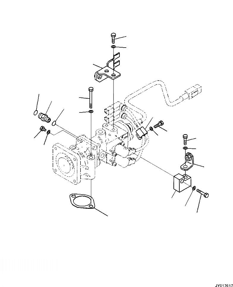 Схема запчастей Komatsu WA500-7 - A-AB ВЫПУСКН. GAS RECIRCULATION (EGR) КЛАПАН КРЕПЛЕНИЕ ДВИГАТЕЛЬ