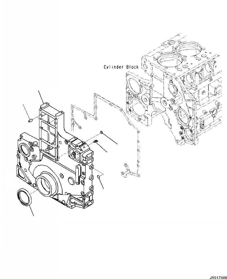 Схема запчастей Komatsu WA500-7 - A9-AA9 ПЕРЕДН. ПРИВОД COVER ДВИГАТЕЛЬ