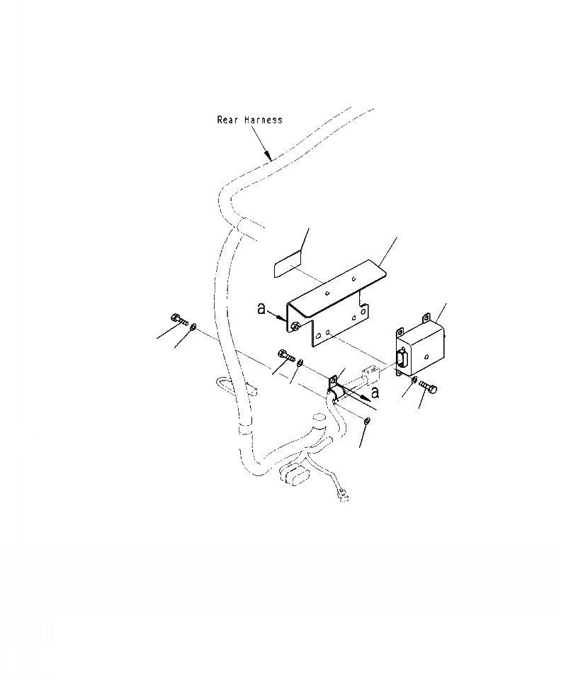 Схема запчастей Komatsu WA500-7 - E-A ЗАДН. ПРОВОДКА ТОПЛИВН. ТАЙМЕР ПЕРЕКЛЮЧАТЕЛЬ ЭЛЕКТРИКА
