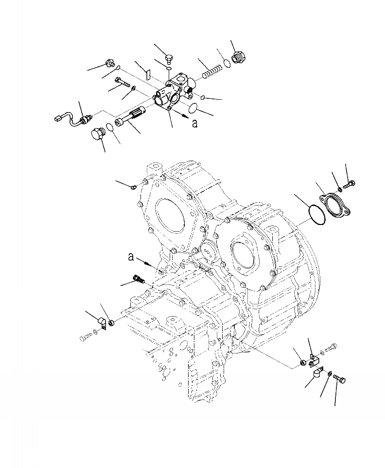 Схема запчастей Komatsu WA500-7 - F-A ГИДРОТРАНСФОРМАТОР КЛАПАН ASSEMBLY И ДАТЧИК ДАВЛЕНИЯ СИЛОВАЯ ПЕРЕДАЧА И КОНЕЧНАЯ ПЕРЕДАЧА