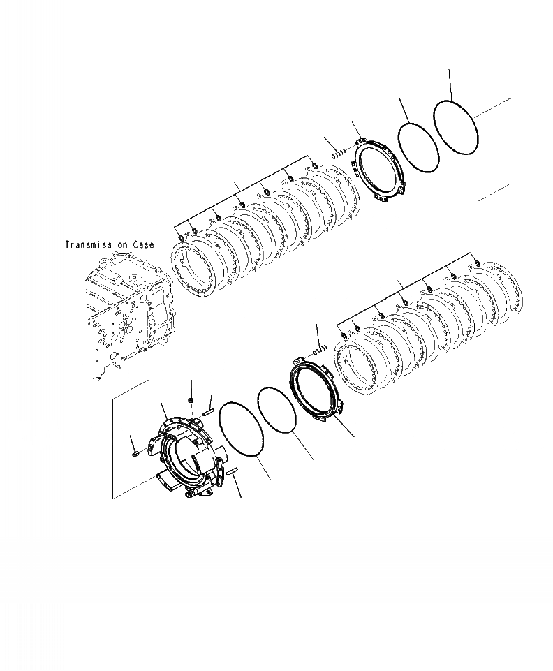 Схема запчастей Komatsu WA500-7 - F-A ТРАНСМИССИЯ ПЕРЕД. И КОЖУХ РЕВЕРСА СИЛОВАЯ ПЕРЕДАЧА И КОНЕЧНАЯ ПЕРЕДАЧА