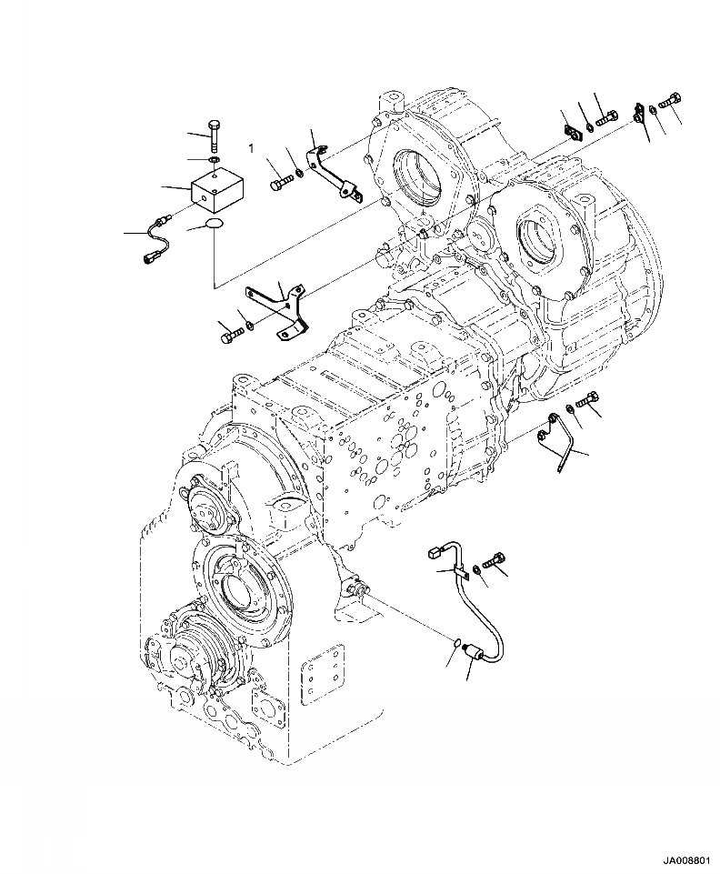 Схема запчастей Komatsu WA500-7 - F-9A ГИДРОТРАНСФОРМАТОР И ТРАНСМИССИЯ НАВЕСН. ОБОРУД СИЛОВАЯ ПЕРЕДАЧА И КОНЕЧНАЯ ПЕРЕДАЧА