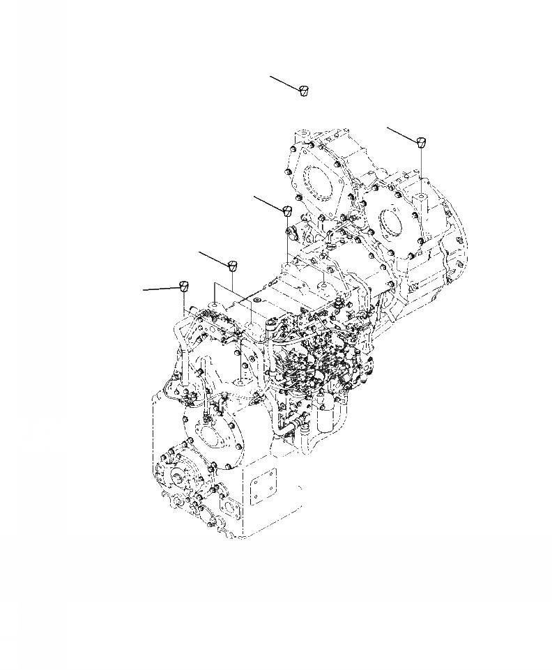 Схема запчастей Komatsu WA500-7 - F-A ГИДРОТРАНСФОРМАТОР И ТРАНСМИССИЯ ЗАГЛУШКАS СИЛОВАЯ ПЕРЕДАЧА И КОНЕЧНАЯ ПЕРЕДАЧА