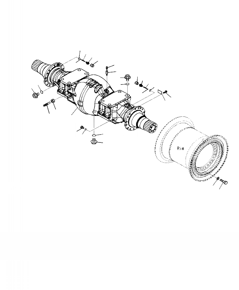 Схема запчастей Komatsu WA500-7 - F-9A КОРПУС ПЕРЕДНЕГО МОСТА И КОЛЕСА КРЕПЛЕНИЕ СИЛОВАЯ ПЕРЕДАЧА И КОНЕЧНАЯ ПЕРЕДАЧА