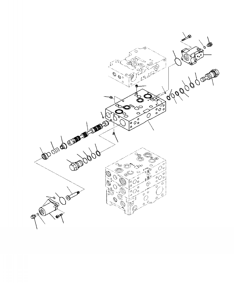 Схема запчастей Komatsu WA500-7 - H-9A ОСНОВН. УПРАВЛЯЮЩ. КЛАПАН 2-Х СЕКЦИОНН. КЛАПАН (9/) ГИДРАВЛИКА
