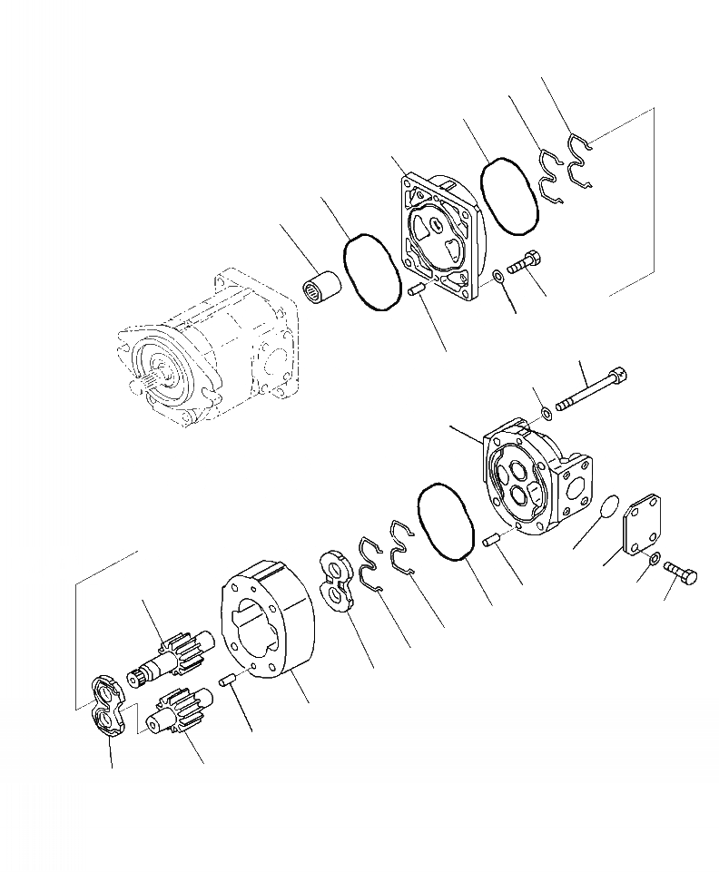 Схема запчастей Komatsu WA500-7 - H-9A ГИДР. НАСОС. СИЛОВАЯ ПЕРЕДАЧА НАСОС (/) ГИДРАВЛИКА