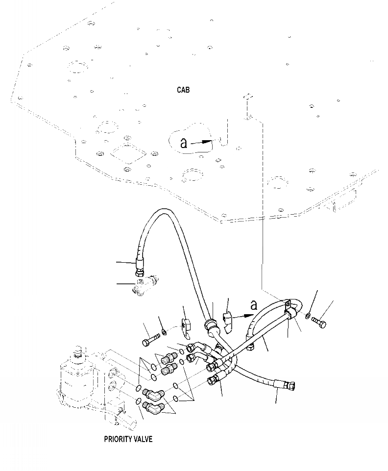 Схема запчастей Komatsu WA500-7 - K-A КАБИНА ROPS ГИДРАВЛИКА РУЛ. УПРАВЛЕНИЯ (ДЖОЙСТИК СИСТЕМАУПРАВЛЕНИЯ ПОВОРОТОМ) OPERATORXD S ОБСТАНОВКА И СИСТЕМА УПРАВЛЕНИЯ