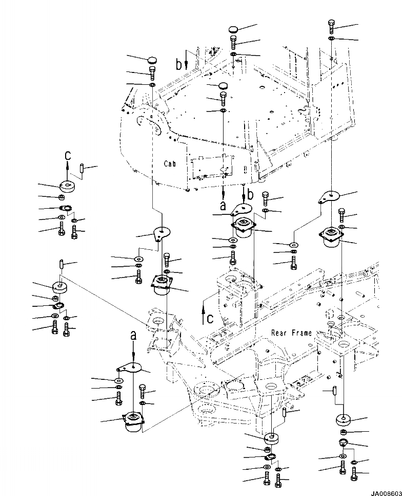 Схема запчастей Komatsu WA500-7 - K-A КАБИНА КРЕПЛЕНИЕ ОСН. КОНСТРУКЦИИING OPERATORXD S ОБСТАНОВКА И СИСТЕМА УПРАВЛЕНИЯ