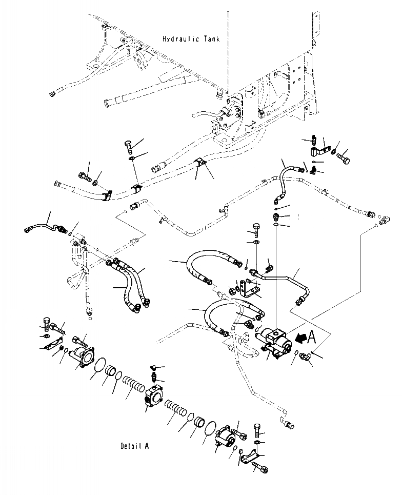 Схема запчастей Komatsu WA500-7 - K-A УПРАВЛ-Е ТОРМОЗОМ ЗАДН. ТОРМОЗНАЯ ГИДРОЛИНИЯ (/) OPERATORXD S ОБСТАНОВКА И СИСТЕМА УПРАВЛЕНИЯ