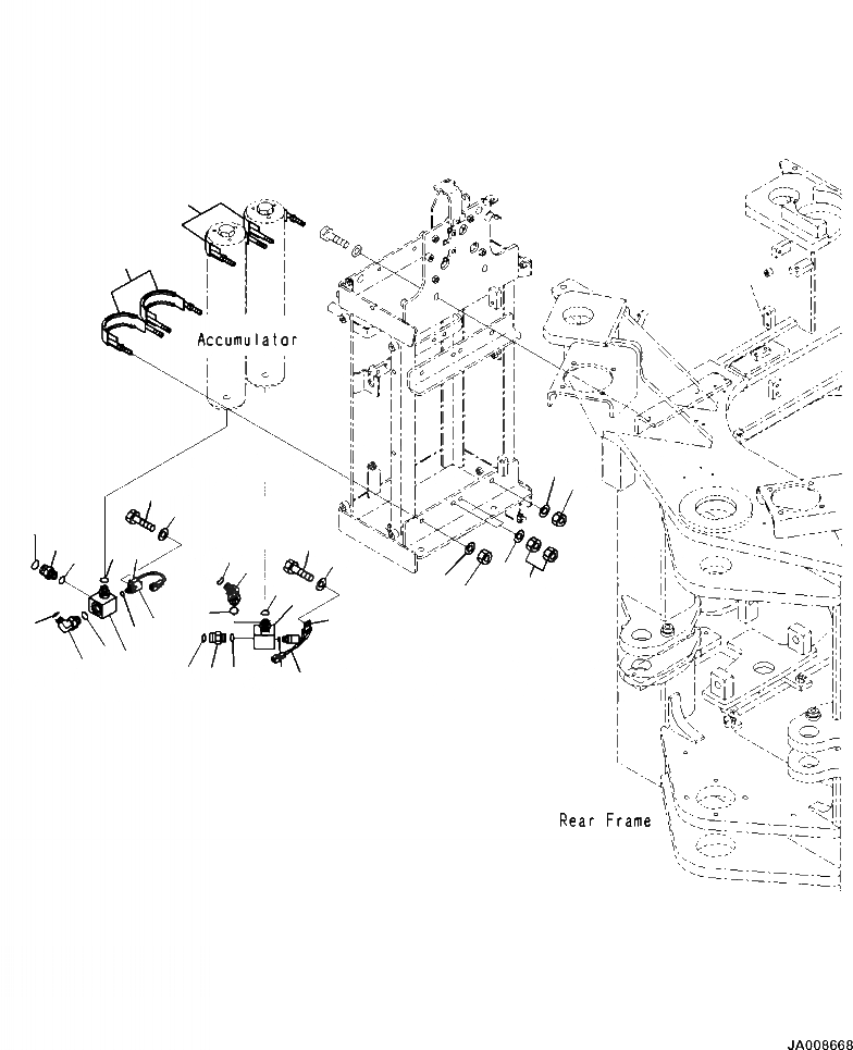 Схема запчастей Komatsu WA500-7 - K7-A ТОРМОЗ. COMPONENT КОРПУС ТОРМОЗ. АККУМУЛЯТОР КРЕПЛЕНИЕ OPERATORXD S ОБСТАНОВКА И СИСТЕМА УПРАВЛЕНИЯ