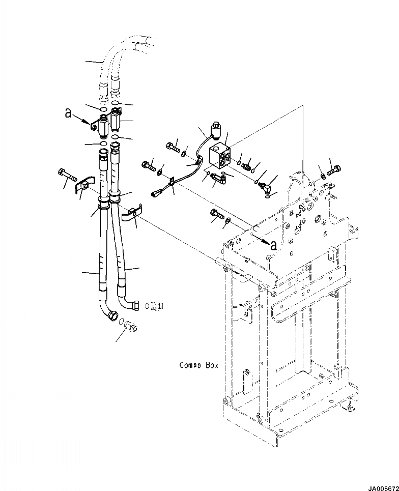Схема запчастей Komatsu WA500-7 - K7-8A ТОРМОЗ. COMPONENT КОРПУС ОТСЕКАЮЩ. КЛАПАН И ТОРМОЗНАЯ ГИДРОЛИНИЯ OPERATORXD S ОБСТАНОВКА И СИСТЕМА УПРАВЛЕНИЯ