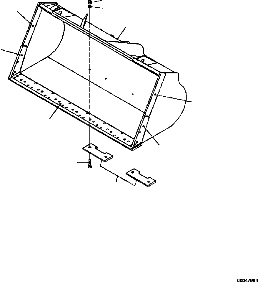 Схема запчастей Komatsu WA500-7 - T-A КОВШ - ОСНОВН. PURPOSE . CU. M. (. CU. M. С БОЛТ-ON РЕЖУЩ. КРОМКА) РАБОЧЕЕ ОБОРУДОВАНИЕ