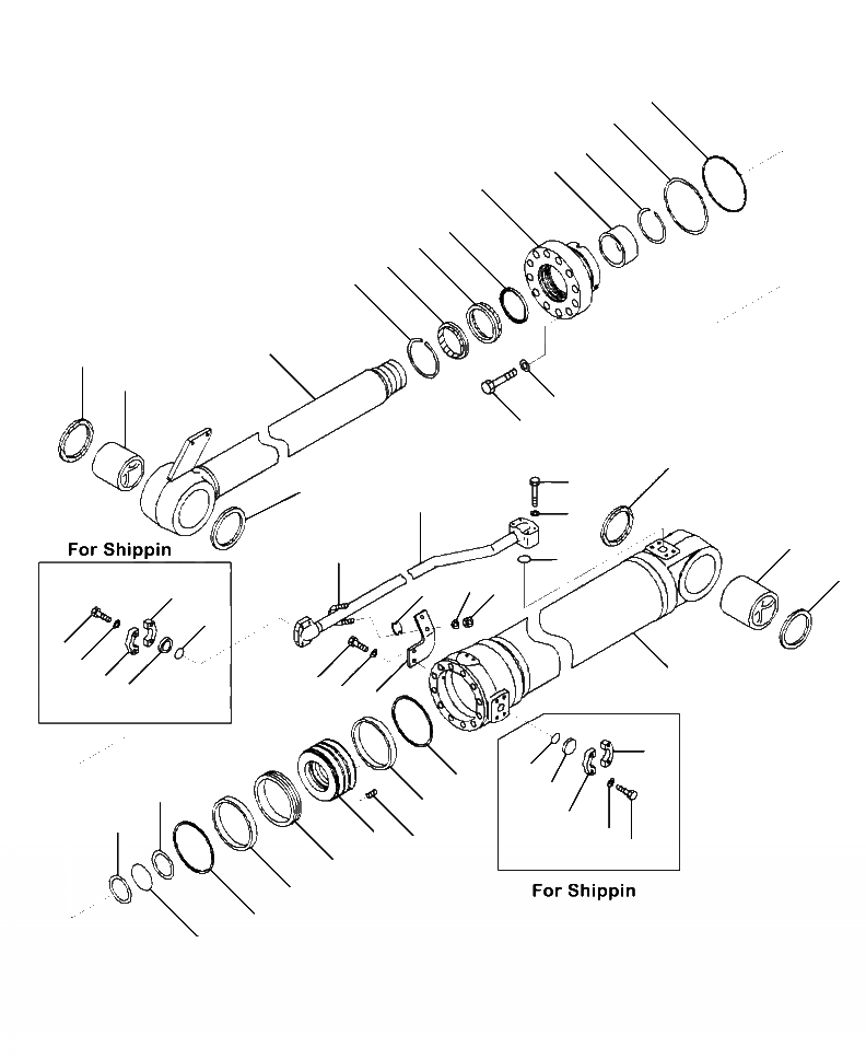 Схема запчастей Komatsu WA500-7 - T-A ЦИЛИНДР ASSEMBLY КОВШ (ВЫСОК. ПОДЪЕМ) РАБОЧЕЕ ОБОРУДОВАНИЕ