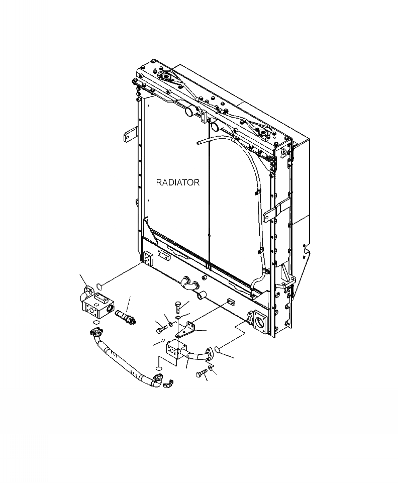 Схема запчастей Komatsu WA500-6 - C-A РАДИАТОР ГИДРАВЛ ЛИНИЯ ОХЛАЖДЕНИЯ (/) СИСТЕМА ОХЛАЖДЕНИЯ