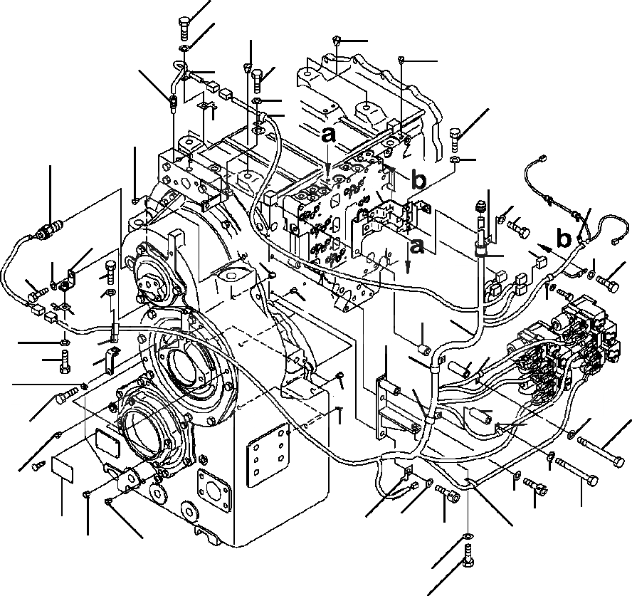 Схема запчастей Komatsu WA500-6 - F-8A Э/ПРОВОДКА ТРАНСМИССИИ (С БЛОКИР.-UP) СИЛОВАЯ ПЕРЕДАЧА И КОНЕЧНАЯ ПЕРЕДАЧА