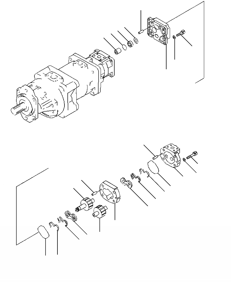 Схема запчастей Komatsu WA500-6 - H-7A ГИДР. НАСОС. PPC - ДЛЯ ТОРМОЗ. СИСТЕМА ОХЛАЖДЕНИЯ (/) ГИДРАВЛИКА