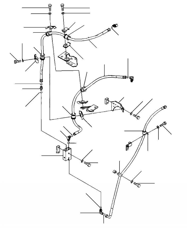 Схема запчастей Komatsu WA500-6 - H-A ГИДРОЛИНИЯ ГЛАВН. ЛИНИЯ (/) ГИДРАВЛИКА