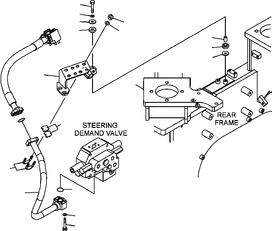 Схема запчастей Komatsu WA500-6 - H-A ГИДРОЛИНИЯ РУЛЕВОГО УПРАВЛЕНИЯ РУЛЕВ. УПРАВЛЕНИЕ ЗАПРАШИВАЮЩ. КЛАПАН ЛИНИЯ ГИДРАВЛИКА